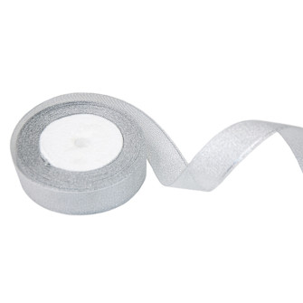 Brocade tape 25mm × 20m silver