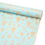 Kraft paper New Year's 70 cm x 8 m "New Year's ornaments on turquoise"