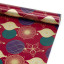 Coated paper New Year's 70 cm x 8 m "Christmas toys on red"