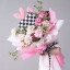 Пленка матовая в листах 58 х 58см Омбре с шимером Light Pink