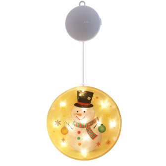 Round LED toy "Snowman"