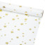 Kraft paper New Year's 70 cm x 8 m "Golden stars on white"