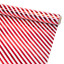 Kraft paper New Year's 70 cm x 8 m "Metallized red stripes"