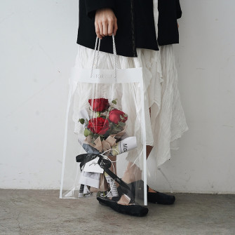 Polypropylene bag for flowers 15 x 40 cm White