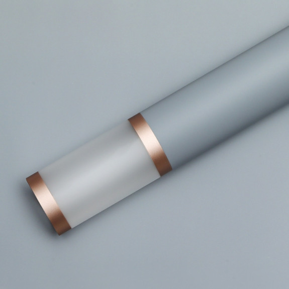Пленка матовая в листах "Окошко с золотой каймой" light gray