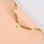 Matte film in sheets with a gold border Peach