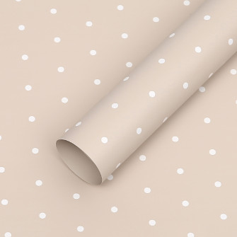 Matte film in "Polka" Milky Tea sheets