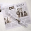 Matte film in sheets "Newspaper Roses" Lilac