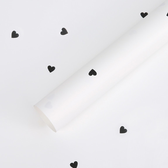 Пленка матовая "Little hearts" White