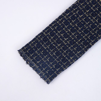 Fabric for packing of flowers "Tweed" 006 Blue