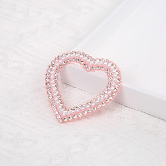 Accessory for flower bouquets "Heart Pink"