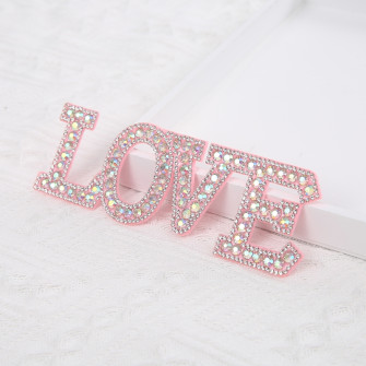 Accessory for flower bouquets "LOVE PINK"