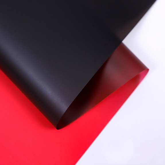 Пленка матовая в листах Омбре 08 Black+Red