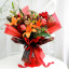 Пленка матовая в листах Омбре 08 Black+Red
