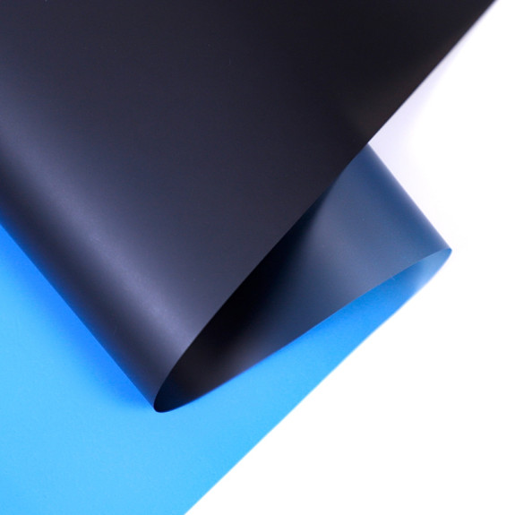 Пленка матовая в листах Омбре 09 Black+Blue