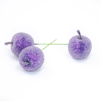 Apples in sugar 3.5 cm purple