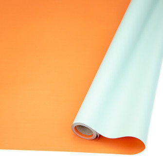 Double-sided film 58 cm x 8 yards S.OYZ-78 Orange + Mint