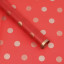 Плівка матова в листах Polka Dot 012 Red Gold