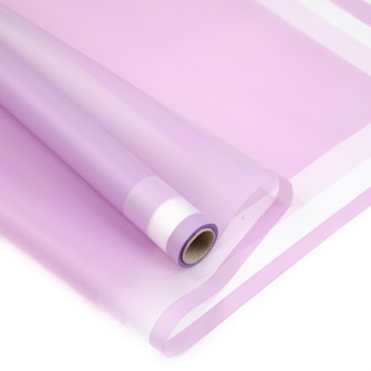 Matte film in a roll of 60 cm x 9 yards "Pearl border" Lavender