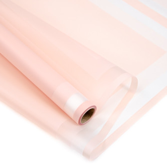 Matte film in a roll 60 cm x 9 yards "Pearl border" Light Powder