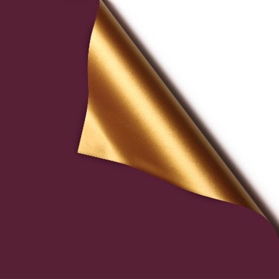 Пленка матовая в листах двухсторонняя Gold+Dark Red