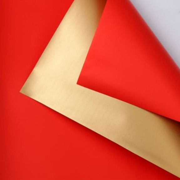 Пленка матовая в листах двухсторонняя   Gold + Red