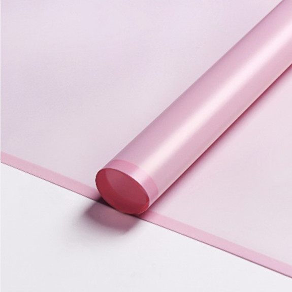 The film is matte in sheets with a Lt Pink border