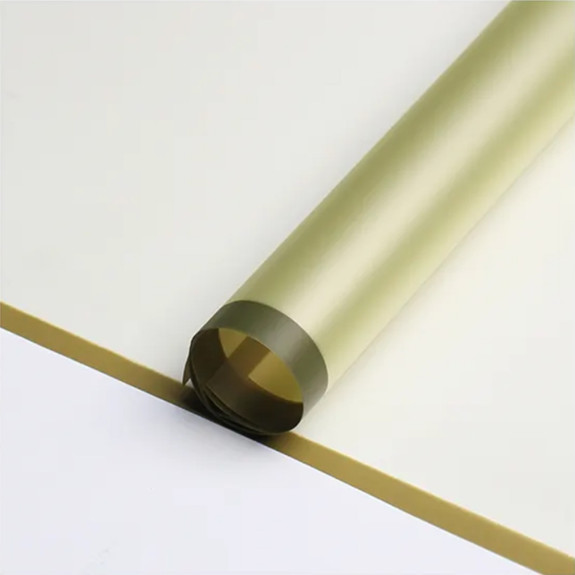 The film is matte in sheets with an Olive Green border