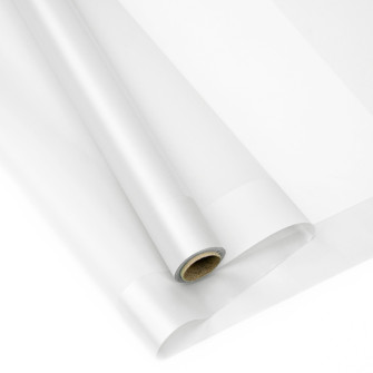 Matte film in rolls with a wide border P.PPQ-01 White