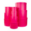 A set of round boxes of 10 pcs Fuchsia