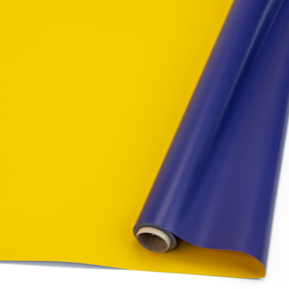 Плівка матова двостороння в рулоні 60см х 8ярд S.OYZ-11 Purple + Yellow