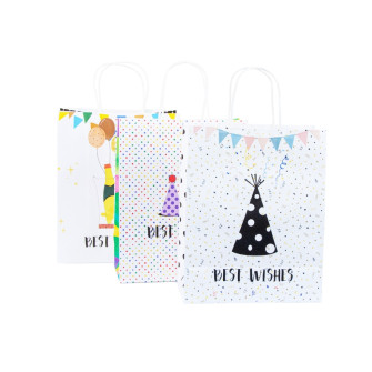 Paper package 22 x 27 x 11 cm "Best Wishes"