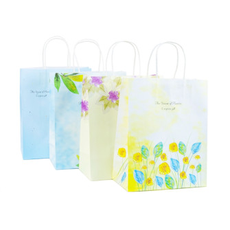 Paper package 16 x 22 x 8 cm "Spring flowers"