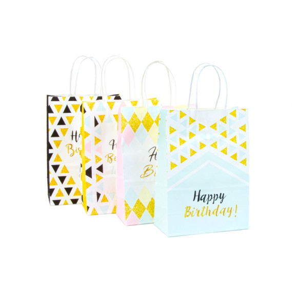 Пакет паперовий 16 х 22 х 8см "Happy Birthday"