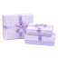 Set of 3 gift boxes Lavender with a bow