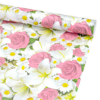 Chalked paper 70cm x 400cm "Flower Garden"