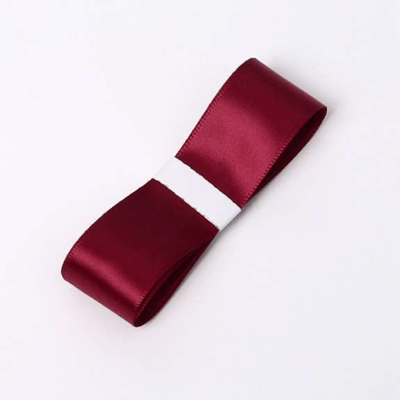 Стрічка атласна 25мм х 45ярд 19 Wine Red