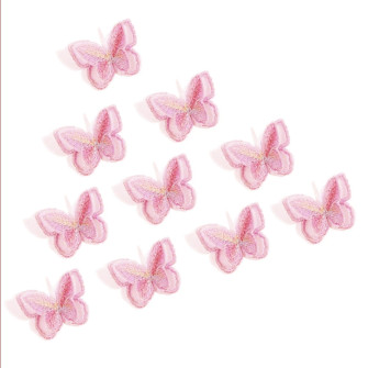 Butterflies in a pack Lt Pink (10 pcs)