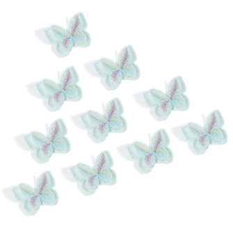 Butterflies in a pack Pastel Green (10pcs)