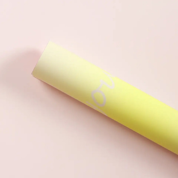Пленка матовая в листах с омбре "To You" Yellow + Light Pink