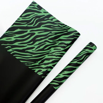 Matte film in "Zebra" sheets Black+Green