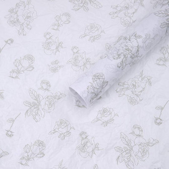 Quiet paper in sheets "Flower" Silver