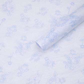 Quiet paper in letters "Flower" Lt Blue