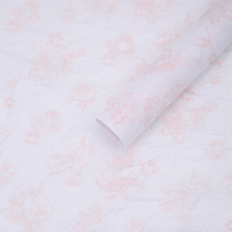 Quiet paper in sheets "Flower" Pink
