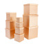 Set of cube boxes 601-SJ-SF100g-41 with 10 pcs Gold with Glitter