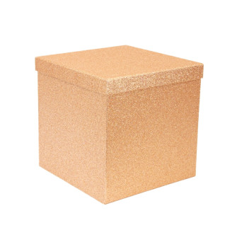Set of cube boxes 601-SJ-SF100g-41 with 10 pcs Gold with Glitter