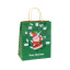 Paper package 16 x 22 x 8 cm "Santa on red and green"
