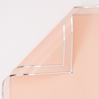 The film is matte in sheets with a Tawny silver border