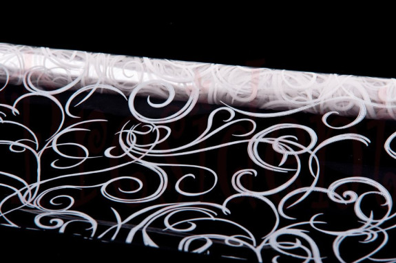 Film with a frost pattern