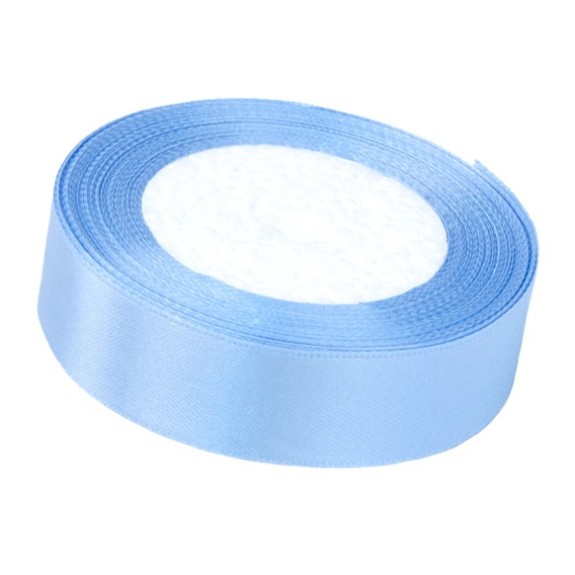 Satin ribbon 25 mm x 25 yards Blue